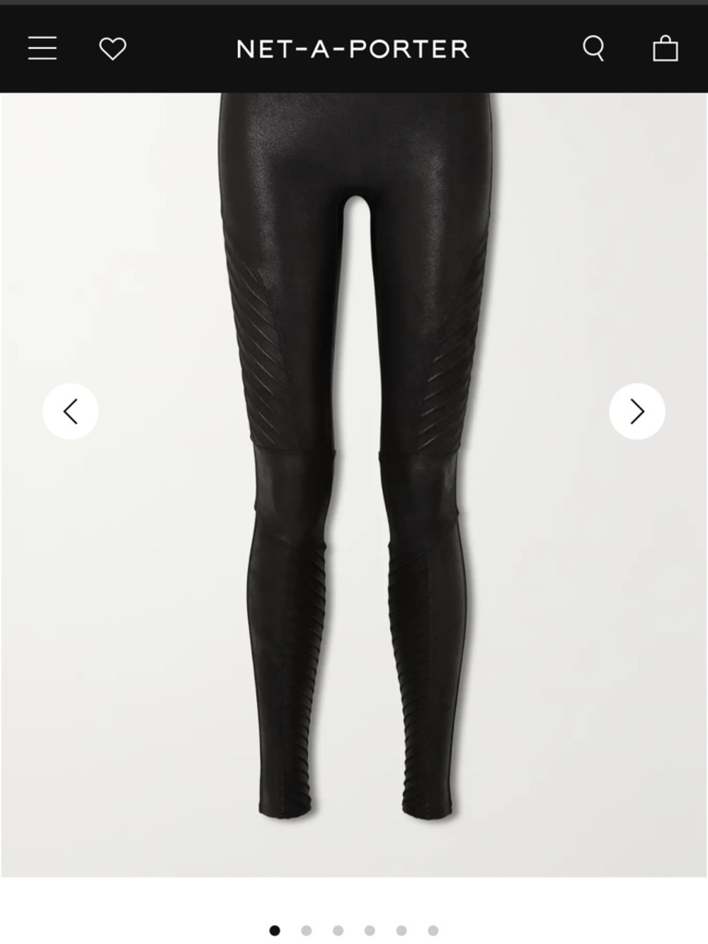 Spanx‎ moto Faux leather stretch leggings- worn 1x. 110 retail
